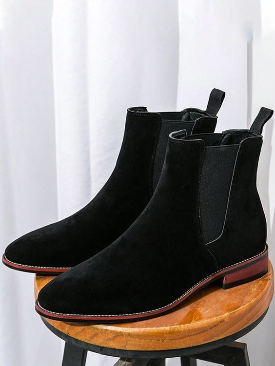 GENUINE LEATHER CHELSEA BLACK (SUEDE)