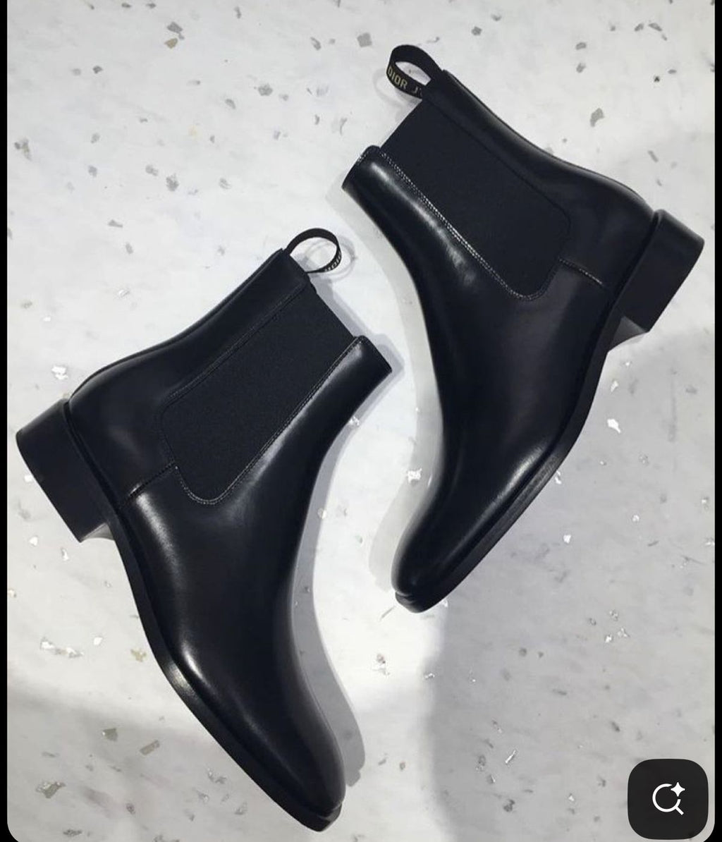 LEATHER CROCO CHELSEA