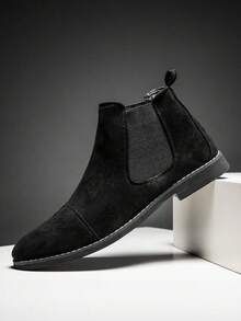 GENUINE LEATHER CHELSEA BLACK (SUEDE)